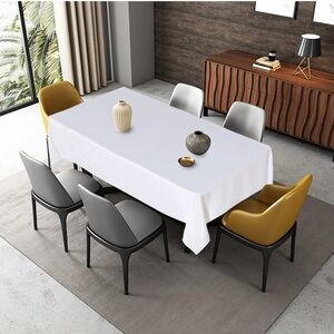 ARAMARK 52”x114” Elegant White Tablecloth Rectangle